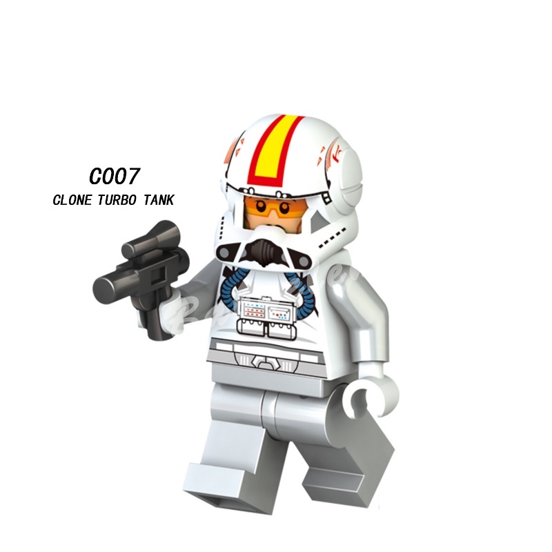 Mô Hình Đồ Chơi Xe Tăng Turbo Mini C001-C008 8 Loại Star Wars Tusken Raider AT-AT Driver