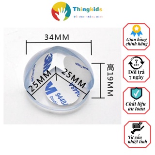 Combo 04 miếng bịt góc bàn silicol - Thingkids