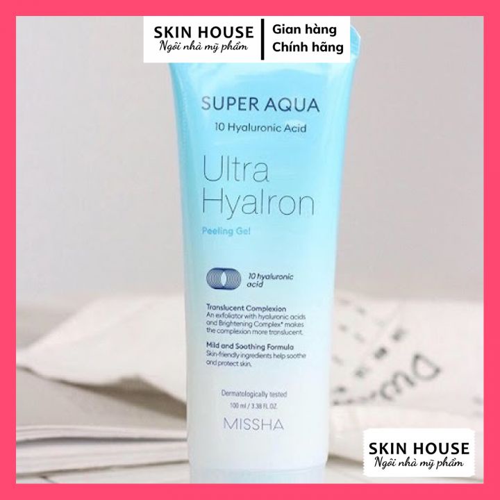 Tẩy Da Chết Missha Super Aqua Ultra Hyalron Peeling Gel 100ml