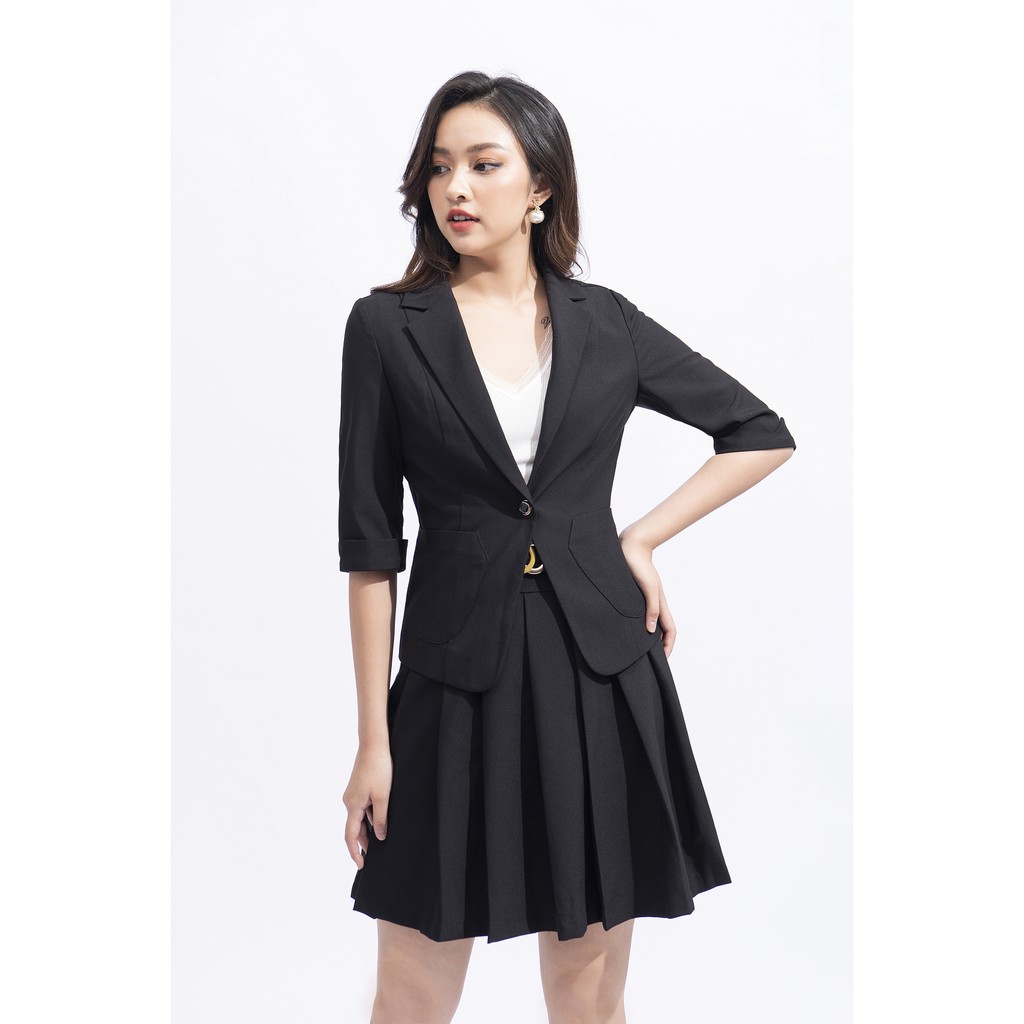 Chân Váy Xếp Ly Ngắn Dáng Xòe LUPERI LFCV598 Chất Liệu Cao Cấp Siêu Mát Cho Nữ Công Sở