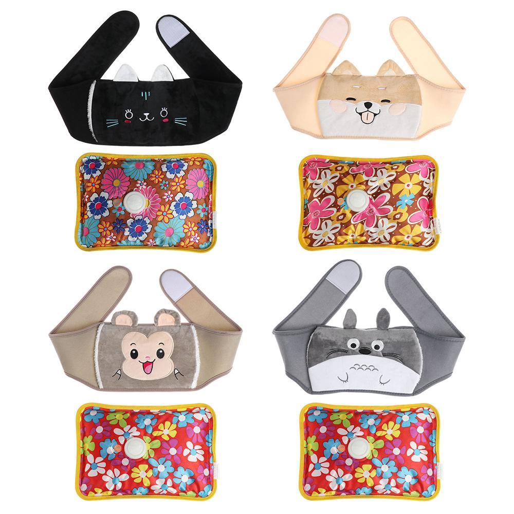 Túi Chườm Nóng Gắn Thắt Lưng Họa Tiết Động Vật Có Thể Sạc Lại