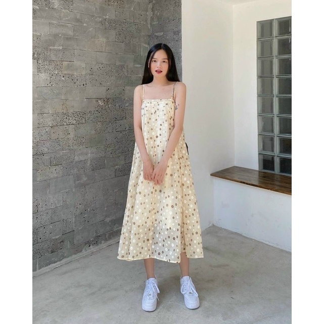 ĐẦM MAXI HOA HAI DÂY