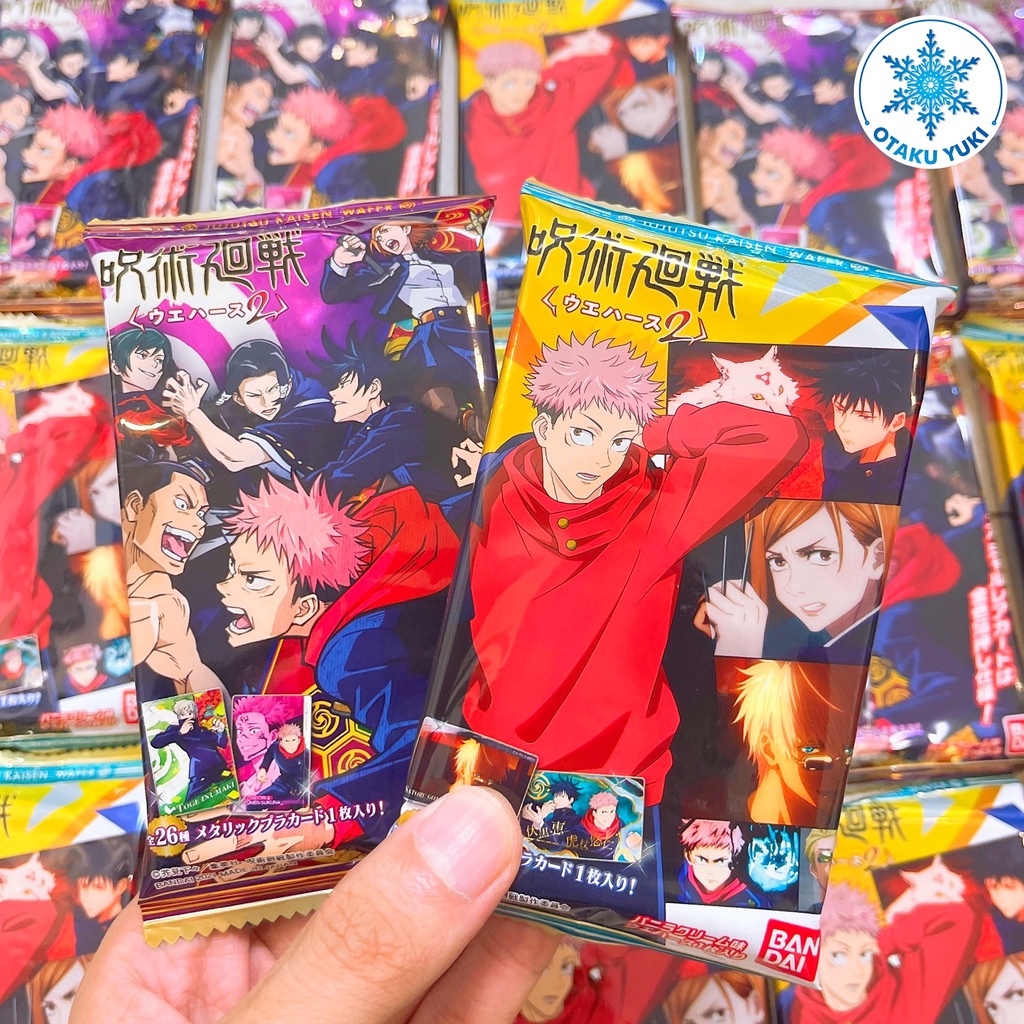 Gói Thẻ Nhân Phẩm Jujutsu Kaisen Vol 2 - Bánh Xốp Kèm Card