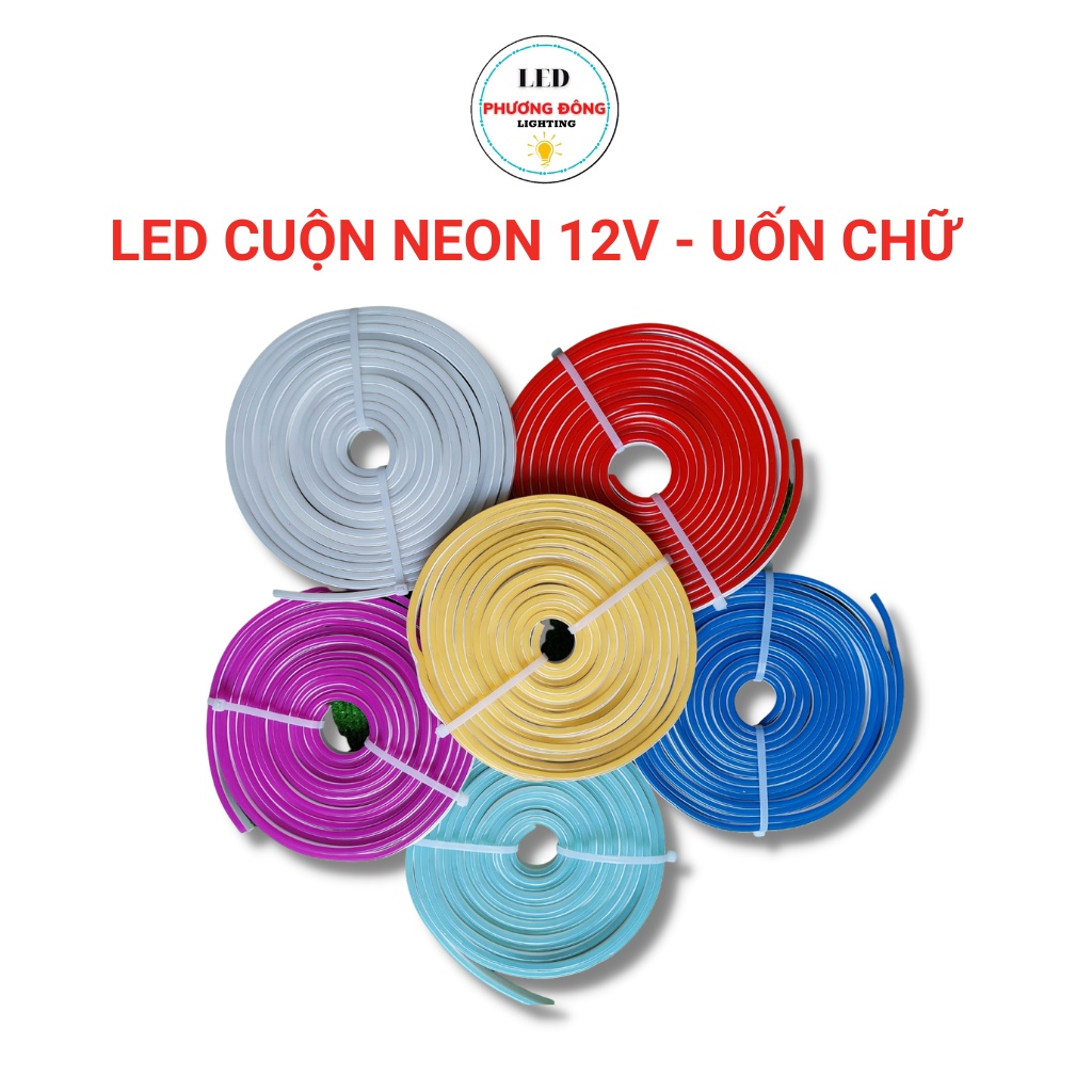 Bộ 5m Led Dây Neon 12V Uốn Chữ cao cấp