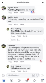 Dầu dưỡng hoa hồng Karose