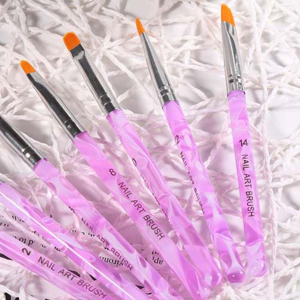 Set 7 Bút Vẽ Móng Tay Acrylic 3D Dạng Dây Kéo UV