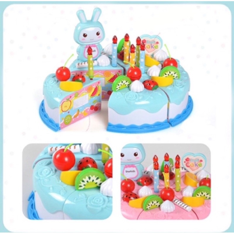 LƯU Ý KHÔNG CÓ THỎ Bánh sinh nhật đồ chơi cho bé đồ chơi bánh sinh nhật 37 chi tiết