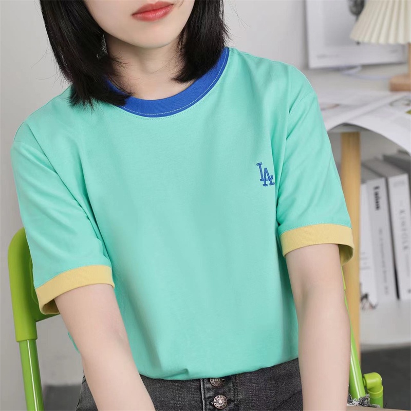 Áo Thun Thể Thao Họa Tiết Thêu logo MLB NY Cao Cấp Cho Nam Nữ