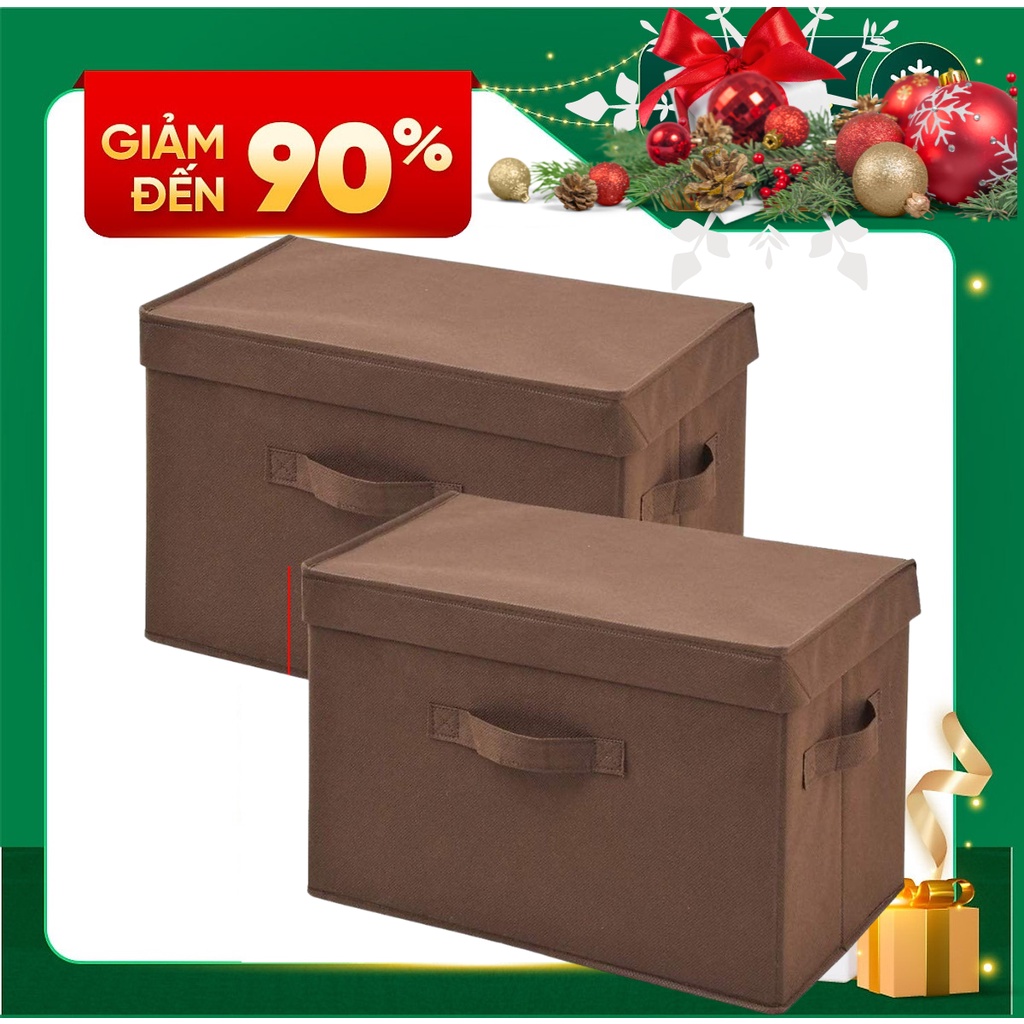 Combo 3 Hộp Vải Đựng Đồ Đa Năng TD1, TD2 Không Nắp/Có Nắp Phong Cách Thụy Điển Sang Trọng miDoctor Size 38 x 25 x 25cm