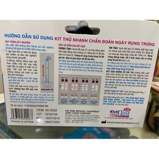 Que thử trứng Kichi Test (hộp 7 que)