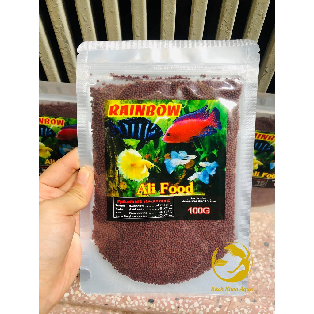Thức ăn Rain Bow kích màu cho Ali và các dòng cá cảnh