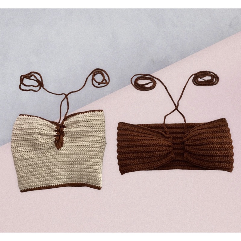 Áo len handmade (crochet croptop) | BigBuy360 - bigbuy360.vn