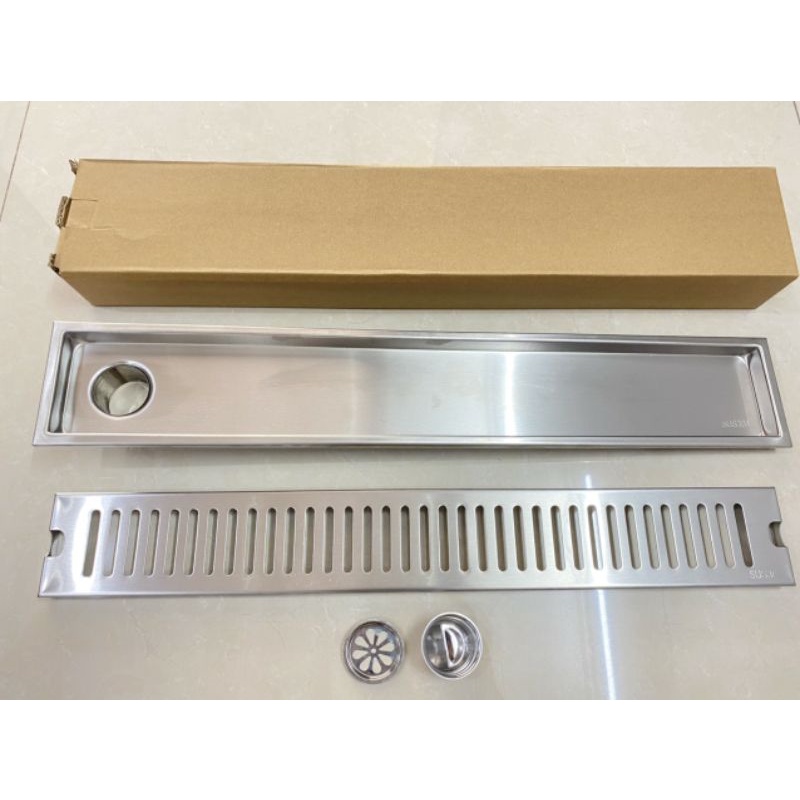 Ga thoát sàn ngăn mùi nhà tắm, phễu thu sàn dài 20cm, 30cm, 60cm chất liệu inox 304 cao cấp