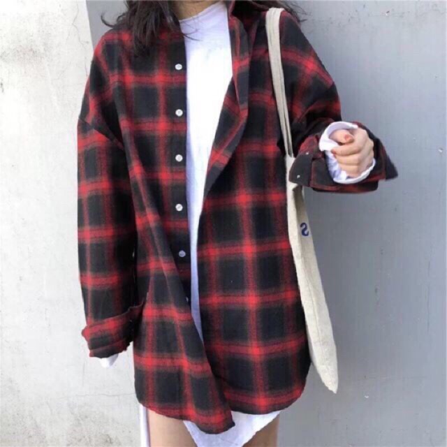 Sơ Mi Caro Flanel Form Unisex