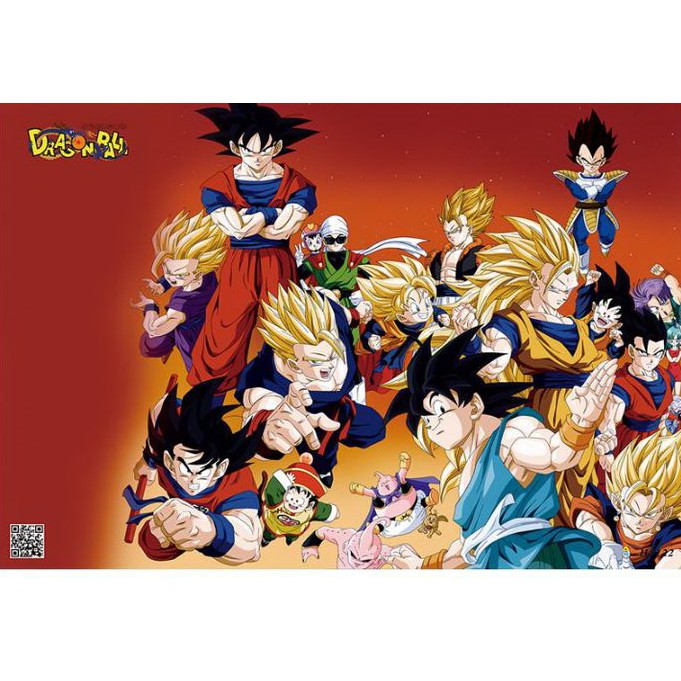 [Giấy Xịn] Set 8 tấm tranh poster A3 Dragon Ball anime siêu chất