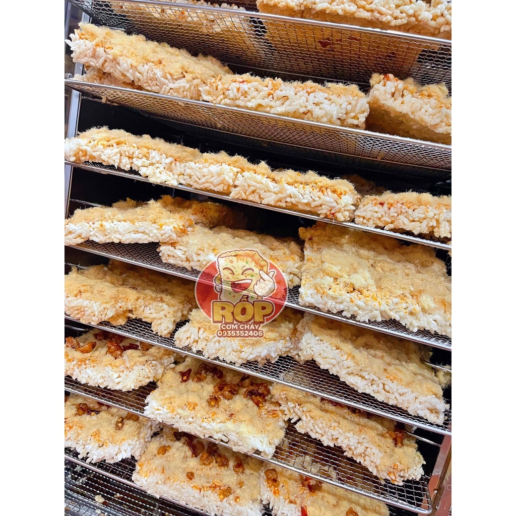 Cơm Cháy Rốp gạo lứt tóp mỡ chà bông loại 80 gram