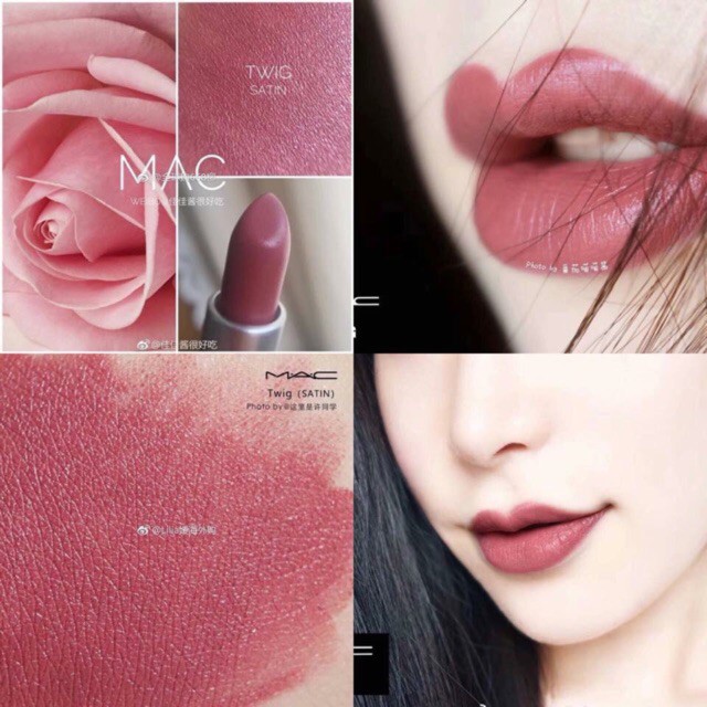 MAC - Son lì MAC Satin Lipstick Twig minisize Màu Hồng Đất 1.8g