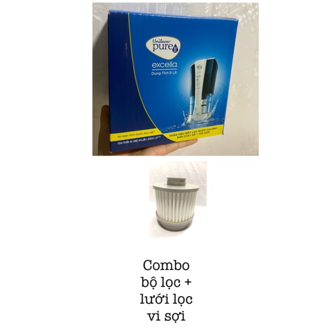 <KHUYEN MAI HOT>Combo bộ lọc + lưới lọc vi sợi thay thế cho bình lọc nước Pureit Excella | BigBuy360 - bigbuy360.vn