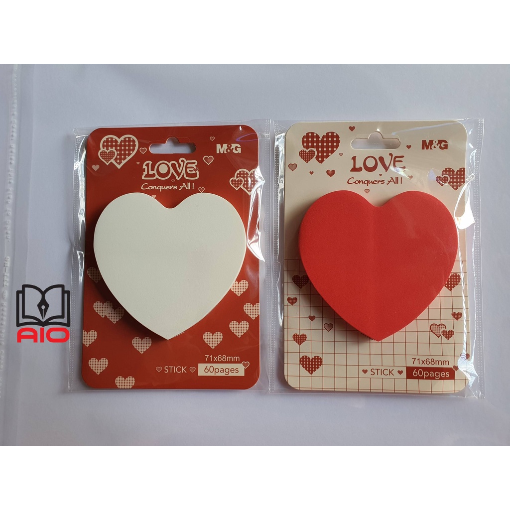Giấy note hình trái tim M&G