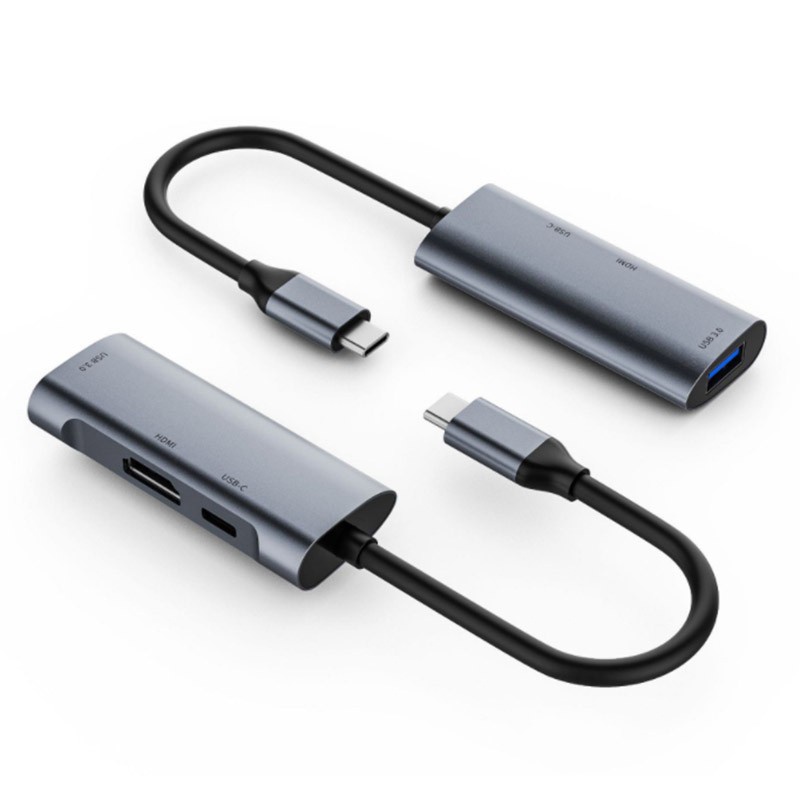 Bộ Chia Cổng Usb C 3 Trong 1 4k Hdmi Pd 60w Usb 3.0