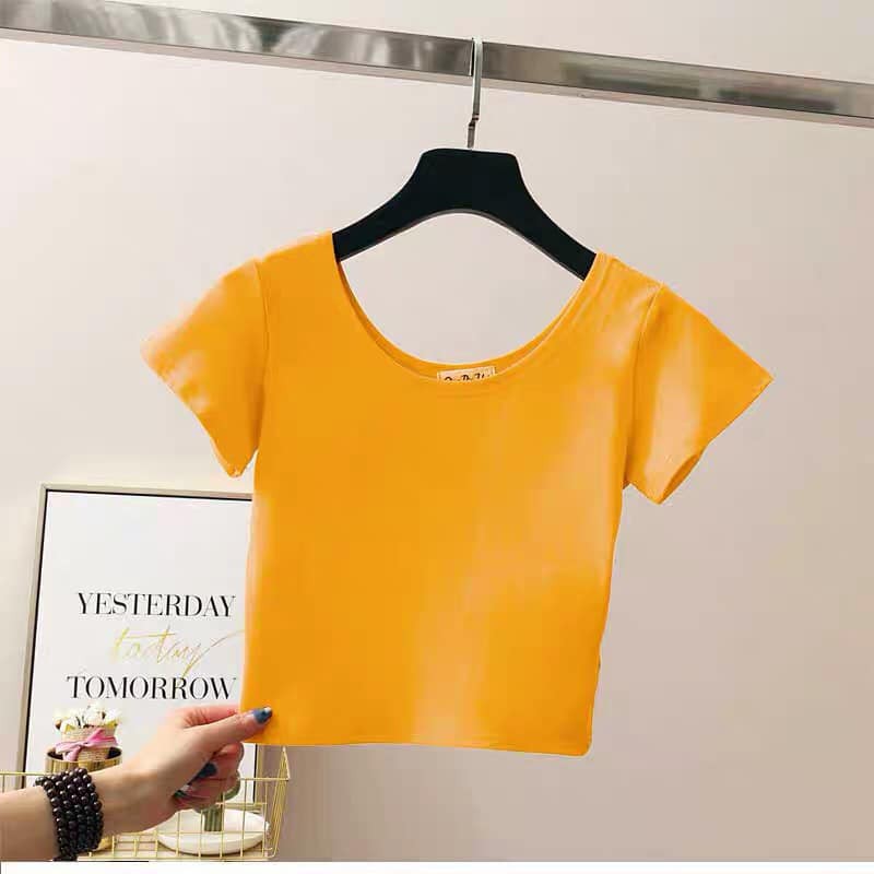 Combo 2 Áo nữ MD croptop khoe eo thon + Chai xịt giày | BigBuy360 - bigbuy360.vn