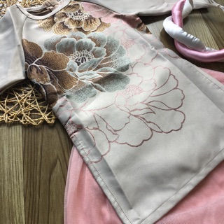 Áo dài gấm Nhật ( ảnh thật )