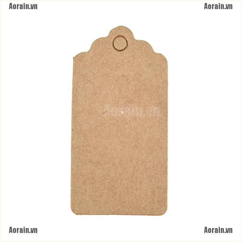 MT 100PCS Gift tag Hemp String Not Included Wedding Party Paper Tag Price Label Hang Tag NY