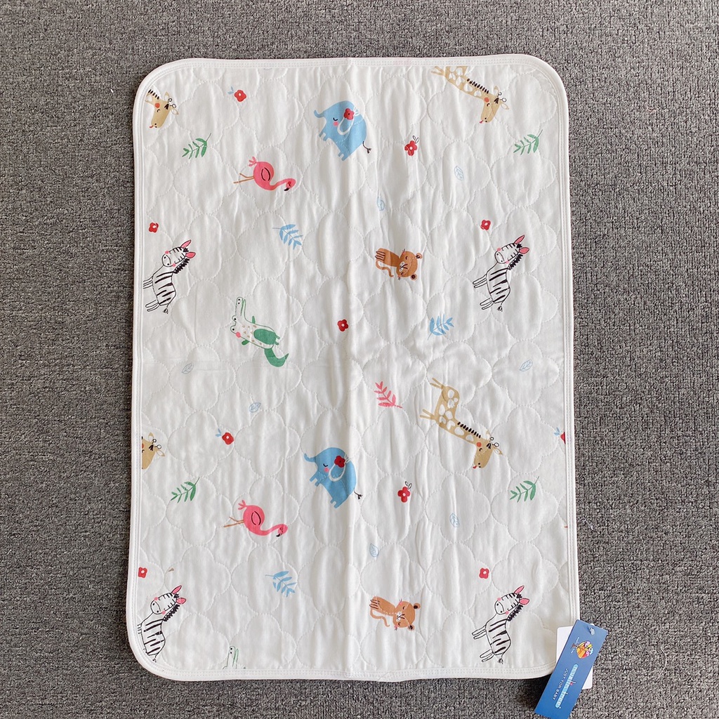 Lót Chống Thấm Muslin Tree 5 Lớp 50x70cm Siêu Mềm Mại Cho Bé | Minizon Kids