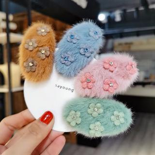Kẹp tóc hoa dễ thương phong cách Hàn Nhật