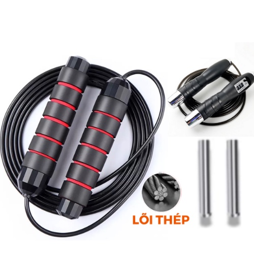 Dây nhảy giảm cân thể dục lõi thép 2.9m dây nhảy thể lực đếm số NAVAS