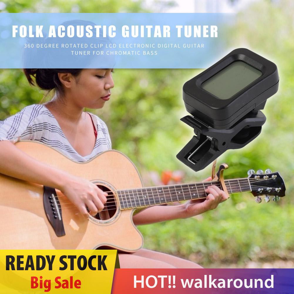 Walk Clip-on Electronic Digital Guitar Tuner for Guitar Chromatic Bass Ukulele