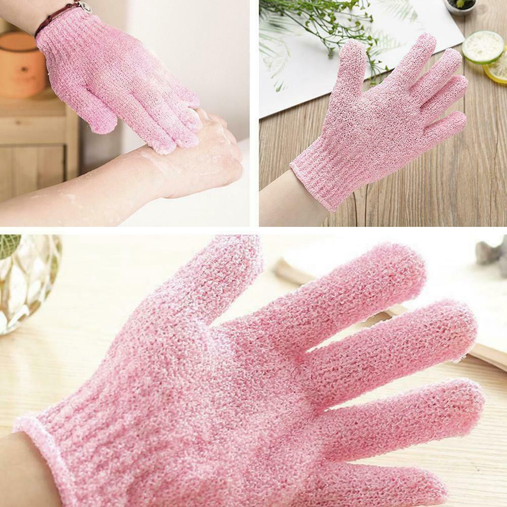 Găng Tay Mát Xa Tẩy Tế Bào Chết Toàn Thân B5X2 Bằng Nylon Màu Sắc Ngẫu Nhiên
