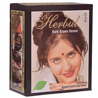Bột nhuộm tóc thảo dược Henna - Nâu tối 60g Viethealthy