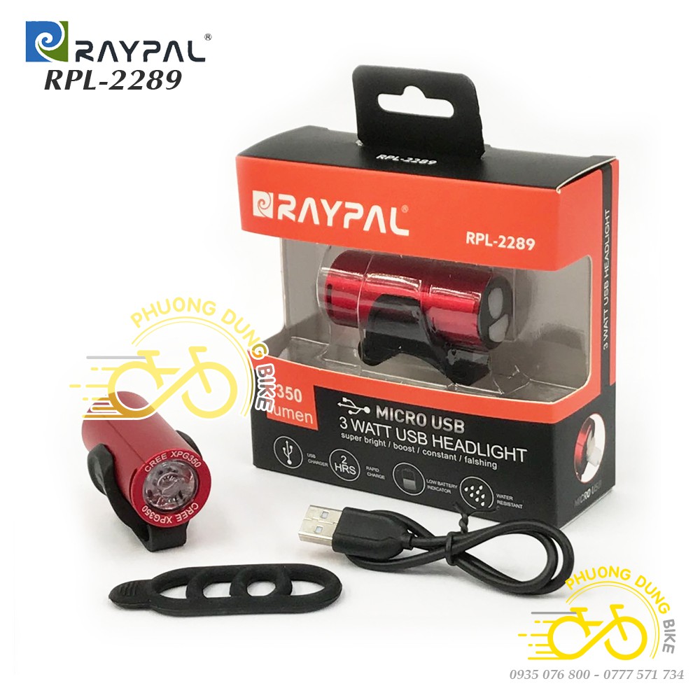 Đèn pin sạc xe đạp Raypal 2289 - CREE XPG350