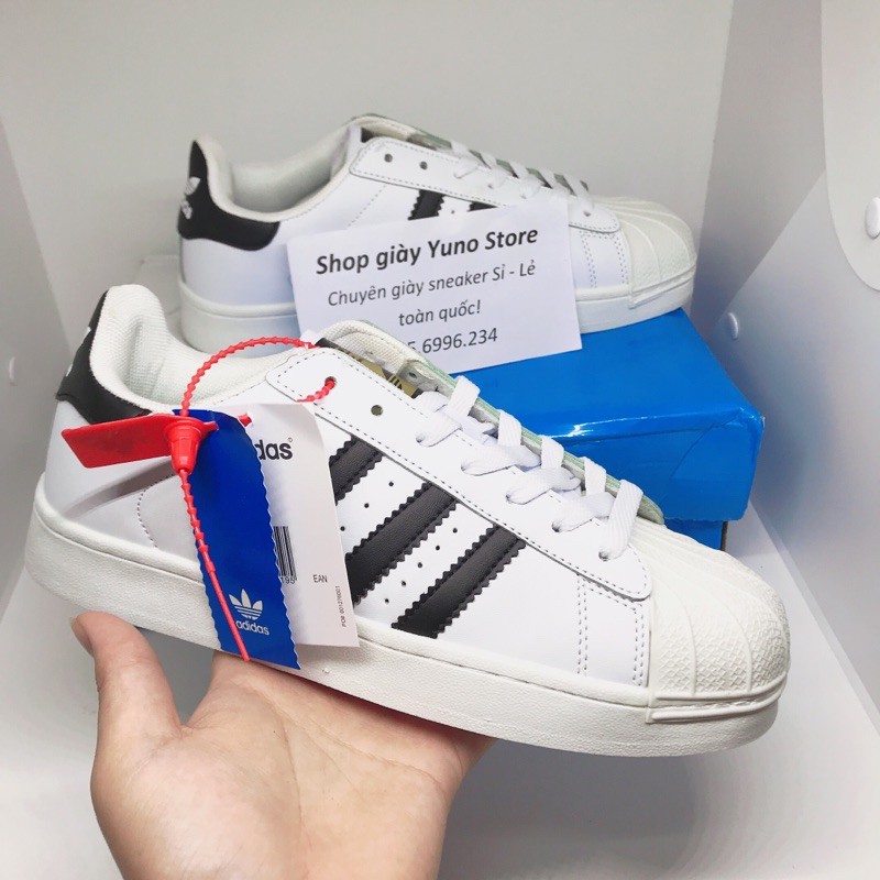 [ Hot Trend ] Giày thể thao sneaker sò trắng kẻ đen - Yuno Store | BigBuy360 - bigbuy360.vn
