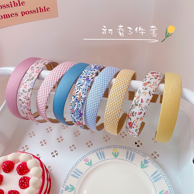 Bờm tóc vải bản to nhiều màu cài tóc hàn quốc đáng yêu cho nữ mã PK-026