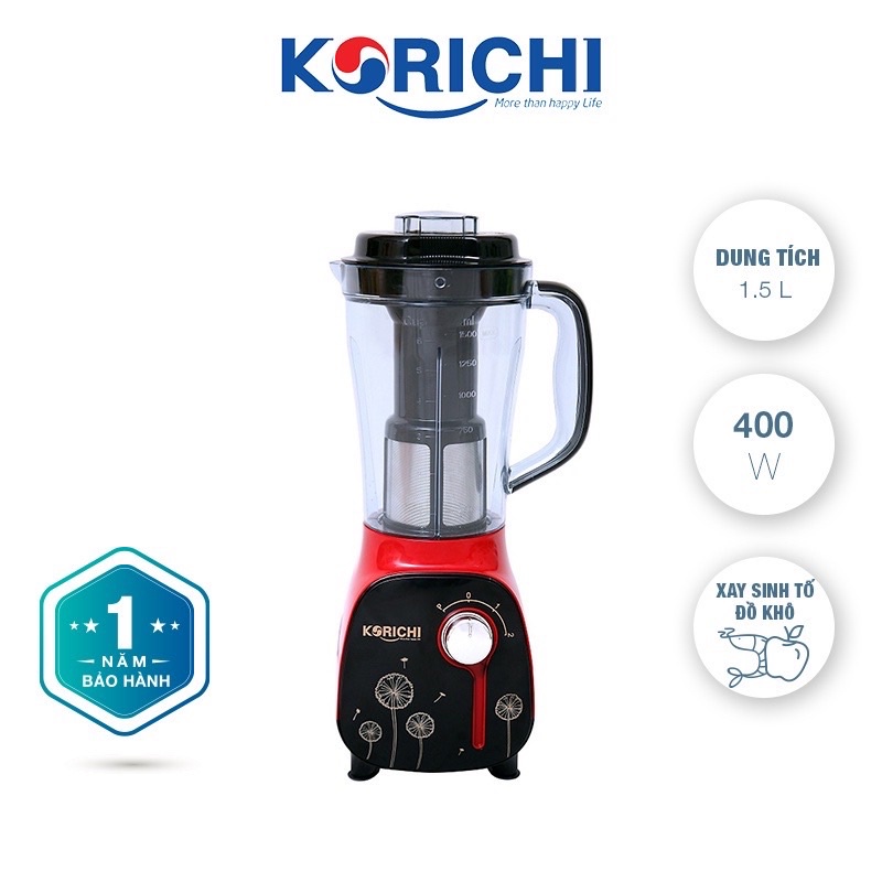 [Mã 154ELSALE2 giảm 7% đơn 300K] ☘️MÁY XAY SINH TỐ KORICHI XAY THỊT CÁ,RAU CỦ QUẢ,SINH TỐ,NGŨ CỐC,ĐỒ KHÔ,XAY RAU MÁ