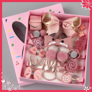 Kẹp Tóc💗Cài Tóc Set 18 Món Cho Bé Gái Đáng Yêu