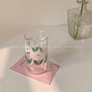 Ly thuỷ tinh hoa cúc  320ml
