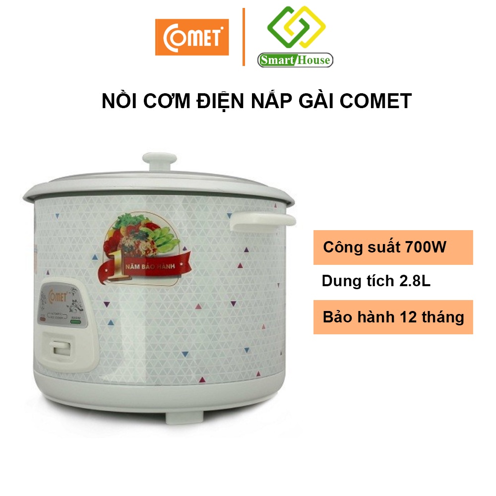 Nồi Cơm Điện Nắp Rời Comet CM8029 (2.8 Lít)