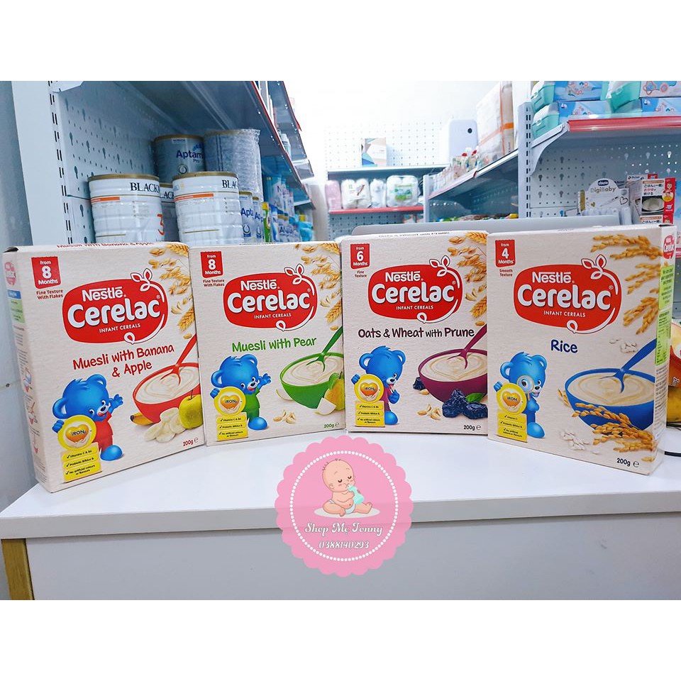 (Date tháng 4/2021)Bột Ăn Dặm Nestle Cerelac Đủ vị 200g