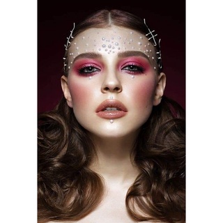 Đá đính mặt, miếng dán đính mắt makeup.