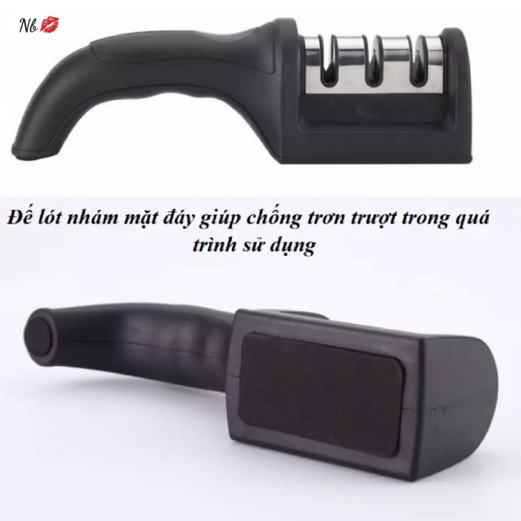 [ Siêu Sale ] Dụng Cụ Mài Dao Kéo 3 Cấp Độ Cầm Tay, Máy Mài Dao Nhanh Tiện Lợi