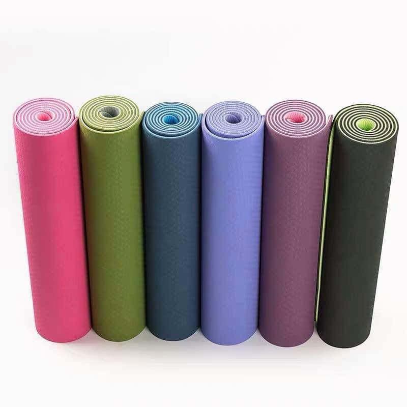 Thảm Tập Yoga Định Tuyến TPE Zera Mat 8mm 2 Lớp ( giao ngẫu nhiên)