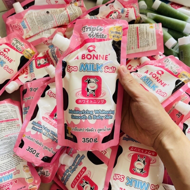 Muối tắm tẩy tế bào chết sữa bò A bonne spa miữa