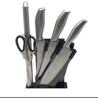 Bộ 6 dao inox kèm đế cắm dao - Bộ dao Nhật 6 món inox
