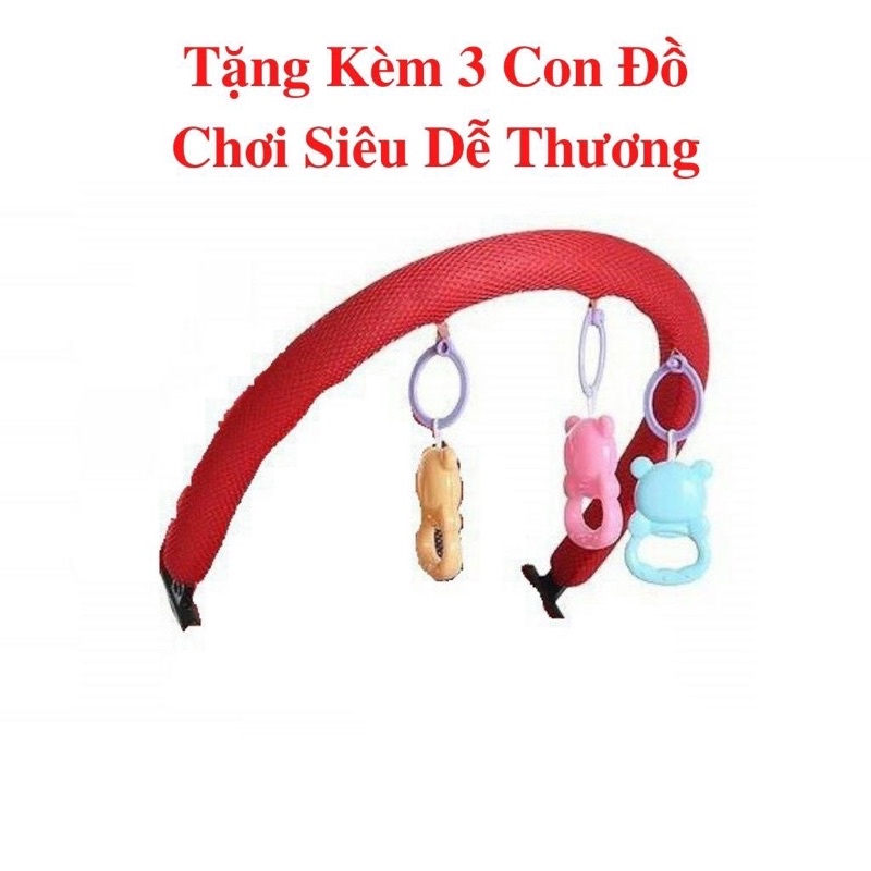 Ghế rung nhún kèm thanh treo đồ chơi cho bé