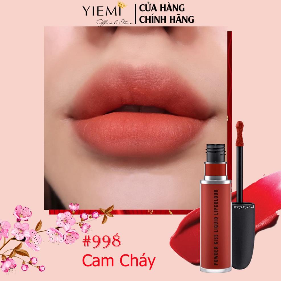 Son MAC POWDER KISS LIQUID LIPCOLOUR.  BAO CHECK CODE CHECK MÃ, BILL ĐẦY ĐỦ 👄