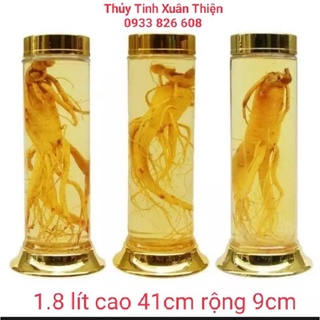 Bình ngâm rượu thuỷ tinh phú hoà 1.8 lít sản xuất tại việt nam.