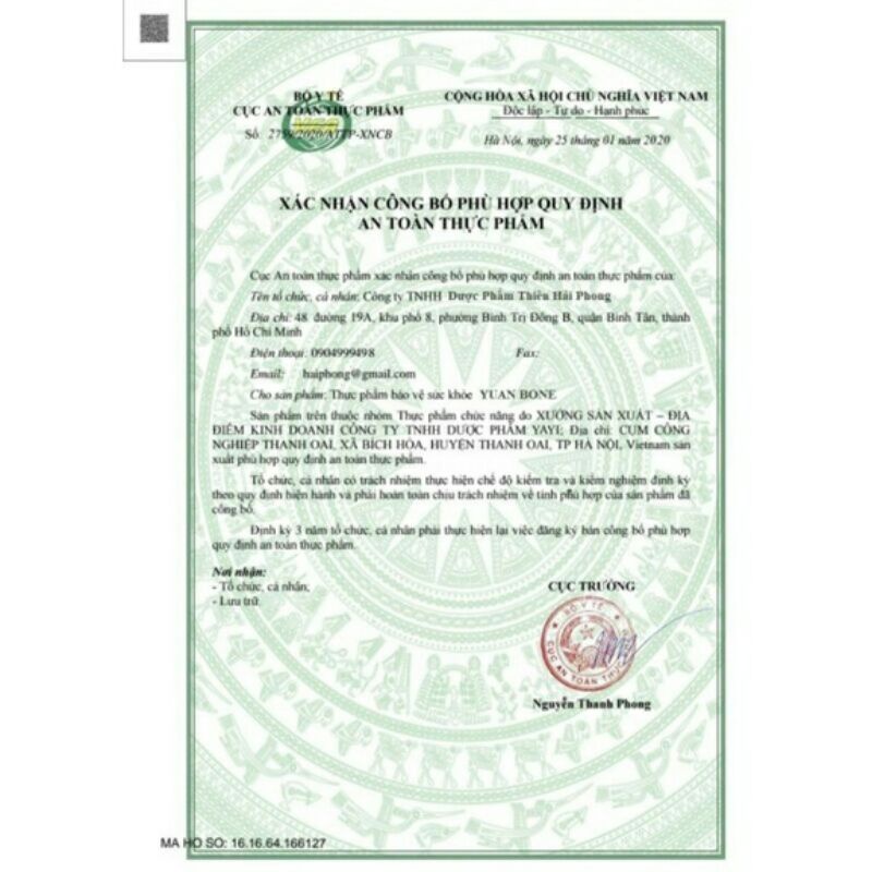 Yuan Bone-Hỗ trợ xương khớp